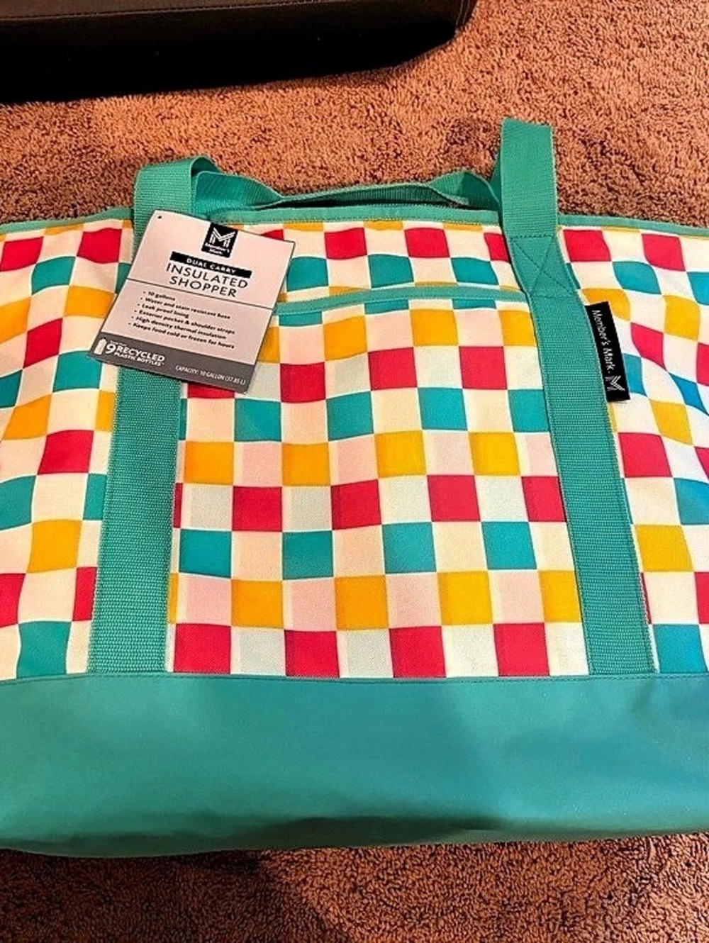 Member's Mark Dual Carry Insulated Shopper Multicolor